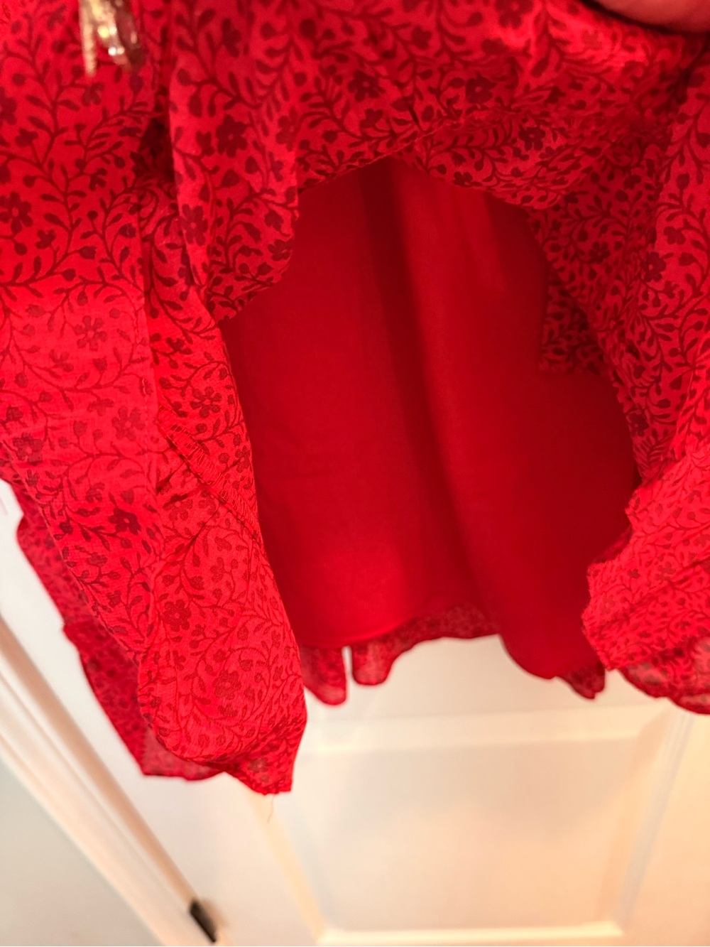 JOIE ADANSON MINI COTTON DRESS IN TRUE RED PLUM PERFECT Sz 4 NWT - Picture 7 of 10